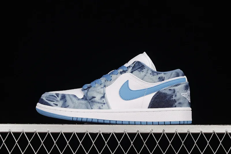 All categories Air Jordan Jordan series basketball shoes Air Jordan 1 Low Air Jordan 1 Low "Washed Denim" AJ1 Joe 1 navy washed denim low-top casual sneakers DM8947-100